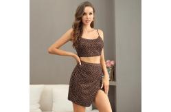 China OEM  Mini Camisole Crop Top And Mini Skirt Set Pearl Glitter supplier