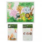 Zoo Animals Disposable Stick On Placemats Sticky Table Topper For Baby for sale