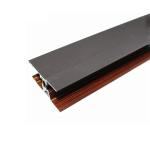 Customize Wood Finish Aluminium Profiles Clear Texture ISO14001 2004