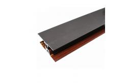 China Customize Wood Finish Aluminium Profiles Clear Texture ISO14001 2004 supplier