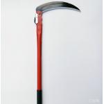 Rustproof Long Handled Grass Sickle Garden Scythe Hand Polished 40mm Width for sale
