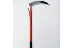 China Rustproof Long Handled Grass Sickle Garden Scythe Hand Polished 40mm Width supplier
