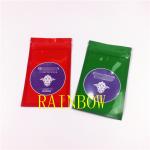 Custom LOGO grip sealed flat mylar foil bags with clear window for Chia Seed Matcha powder edibles packaging pouch for sale