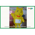 Customized Inflatable Cartoon Characters Yellow Inflatable Bear For Water Park for sale