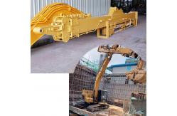 China Excavator Telescopic Boom Arm With Clamshell Bucket Grapple For Digging Silt supplier