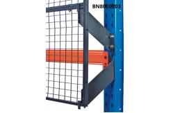 China Heavy Duty Welded Pallet Rack Back Guard With Square Tube Framed 1125mm Wide supplier