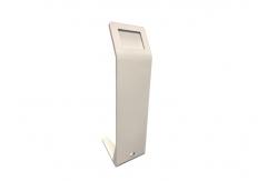 China Rugged Industrial Metal Ipad Kiosk Stand Freestanding with Large Advertisement Board supplier