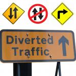 EN12899 Printing Aluminium Plate Reflective Traffic Signs for sale