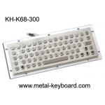 Vandal Resistance Metal Computer Keyboard / 65 Keys Touchpad Stainless Steel Keyboard for sale