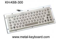 China IP65 Vandal - Proof Industrial Metal Keyboard For Internet Kiosk , SS Keyboard supplier