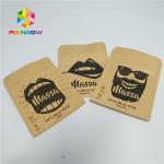 Pill Foil Pouch Packaging Customized Sample Kraft Paper Three Side Sealed Pouch for sale