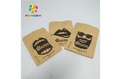 China Pill Foil Pouch Packaging Customized Sample Kraft Paper Three Side Sealed Pouch supplier