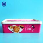 Small IML Box Moon Biscuits Cheese Cake Plastic Container Anti - Scratch for sale