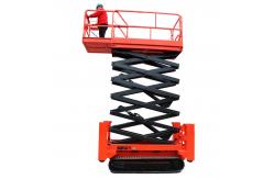 China 8m 10m 12m Crawler Scissor Lift Self Propelled Movable Hydraulic Lift supplier