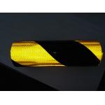 Yellow And Black Reflective Prism Tape Customized Color For Traffice Barrier for sale