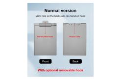 China UCI Magnetic Plastic Clipboard With Pen Holder A4 Writable MCB1912-P supplier