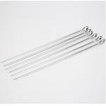 SGS Flat Wide 16.8 Reusable Grilling Kabob Skewers Metal Shish Kabob Sticks