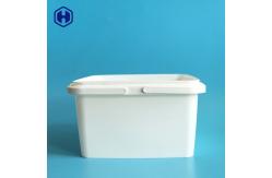 China Custom 3.2L IML Tubs Double Handle Boxes Plastic Food Storage Containers supplier