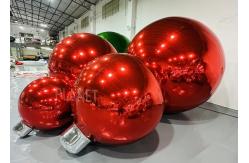 China Giant Party Event Reflective Inflatable Christmas Mirror Ball With Double Layer supplier