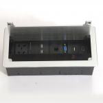 High Quality Hidden In Desek brush table socket box for computer table for sale
