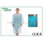 Single Use 25G/M2 Polypropylene Nonwoven Isolation Gown With Elastic Wrist for sale