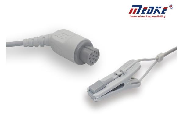 Gray 10ft 10pin Animal Datex Ohmeda Veterinary Spo2 Sensor