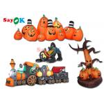 Halloween Led Holiday Party Pumpkin Skeleton Props Toy Holiday Inflatable Outdoor Model Lights for sale