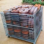 Folding Metal Storage Rack Pallet Foldable Metal Storage Shelf Box Customized