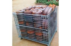 China Folding Metal Storage Rack Pallet Foldable Metal Storage Shelf Box Customized supplier
