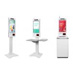 24 Inch Self Service Ordering Kiosk Pos System Cash Acceptor Machine For Fast Food Restaurants for sale