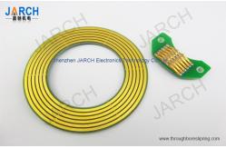 China 6 Circuits rotary electrical interface , electric flat slip ring For Robotics supplier