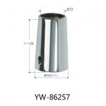 Chrome Plated Bullet Shape Ceiling Cable Coupler For Hanging Systems YW86254