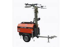 China Mining Diesel Light Tower Adjustable With 4 Stable Legs Vertical Retractable Mast supplier