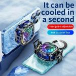 X76 Mobile Phone Semiconductor Magnetic Back-clip Universal Cooling Radiator 5000/min Speed Digital Display for IOS Android PUBG Game for sale