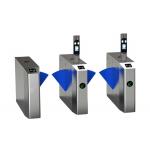 Face Recognition 100W Retractable Flap Barrier Turnstile for sale