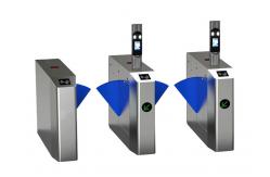 China Face Recognition 100W Retractable Flap Barrier Turnstile supplier