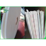 Food Safe Compostable 28gsm White Straw Pipe Wrapping Paper 35mm Rolls for sale