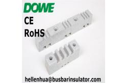 China Earthing DMC SMC Insulators Busbars Support White Bus Bar Clamp 130mm supplier