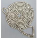 1/2” X 15’Dock Lines Marine Double Braided Nylon Dock Line With 12” Eyelet for sale