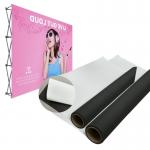 260gsm Backdrop Textile Black Back Blockout Fabric For Advertising for sale