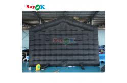 China Portable LED Disco Lighting Mobile Night Club Tent Inflatable Cube Party Tent supplier