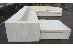 China 8pcs cheap PE rattan garden sofas supplier