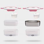 Portable Truck Office Food Warmer Rectangle Car Heating Electric Lunch Container With Soup Box for sale