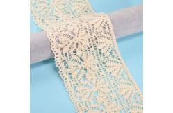 China Crochet Ribbon Cotton Lace Trim  Width 12cm Water Soluble supplier