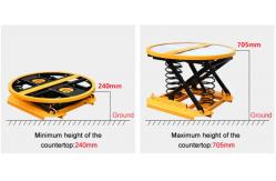 China 1000KG Spring lift table with Ce certificed supplier