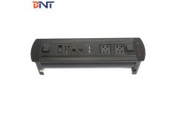 China Flip Up Conference Table Outlet With VGA / 3.5 Audio Configuration supplier