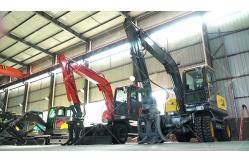 China Digging Trenches Yellow Heavy Digger Drive Wheel Long Arm Excavator Easy Operate supplier