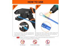 China Practical Heat Shrink Terminal Crimper , Multifunctional Ratchet Crimping Pliers supplier
