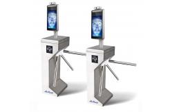 China Linux Face Recognition Turnstile Card Reader Turnstile With Body Temperature Detection supplier
