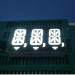 White Triple Digit 14 Segment LED Display with 14.2mm Character Height and Common Anode/Common Cathode for Digital Indicators for sale
